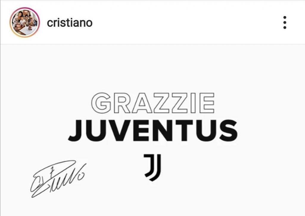 Grazzie Juventus (Cristiano Ronaldo, CR7)