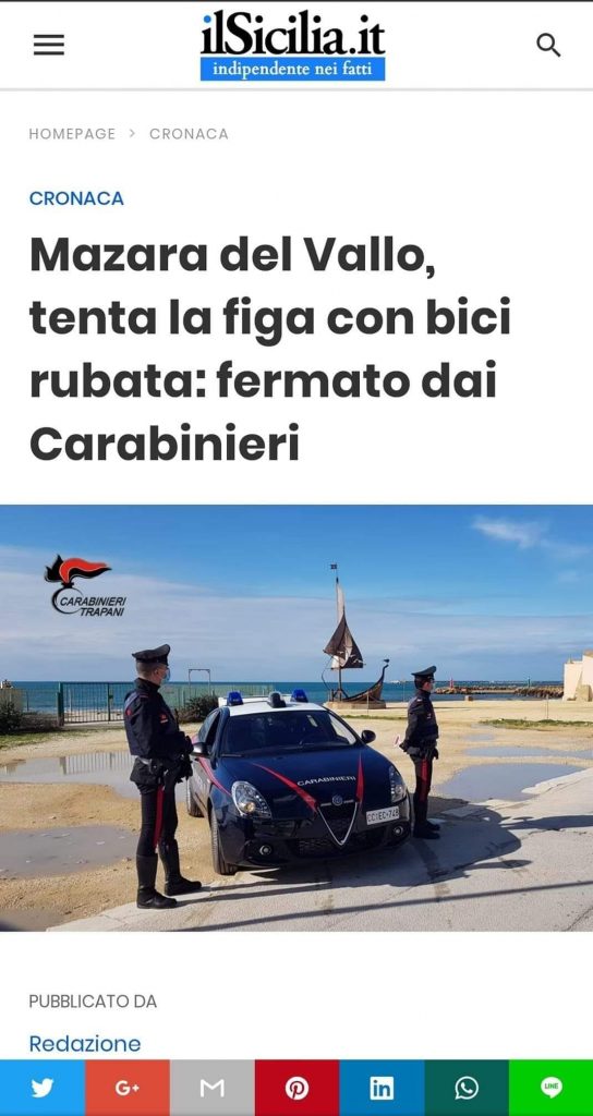 Tenta la figa con bici rubata