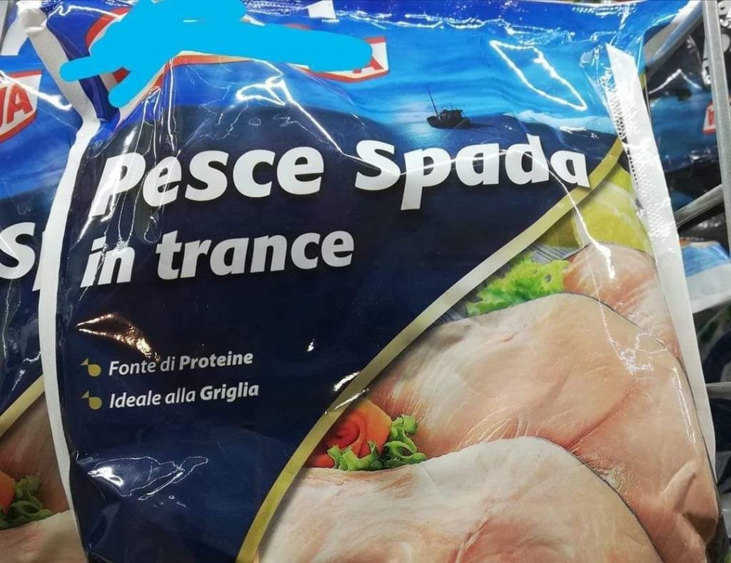 Pesce spada in trance, appena pescato con l'ipnosi