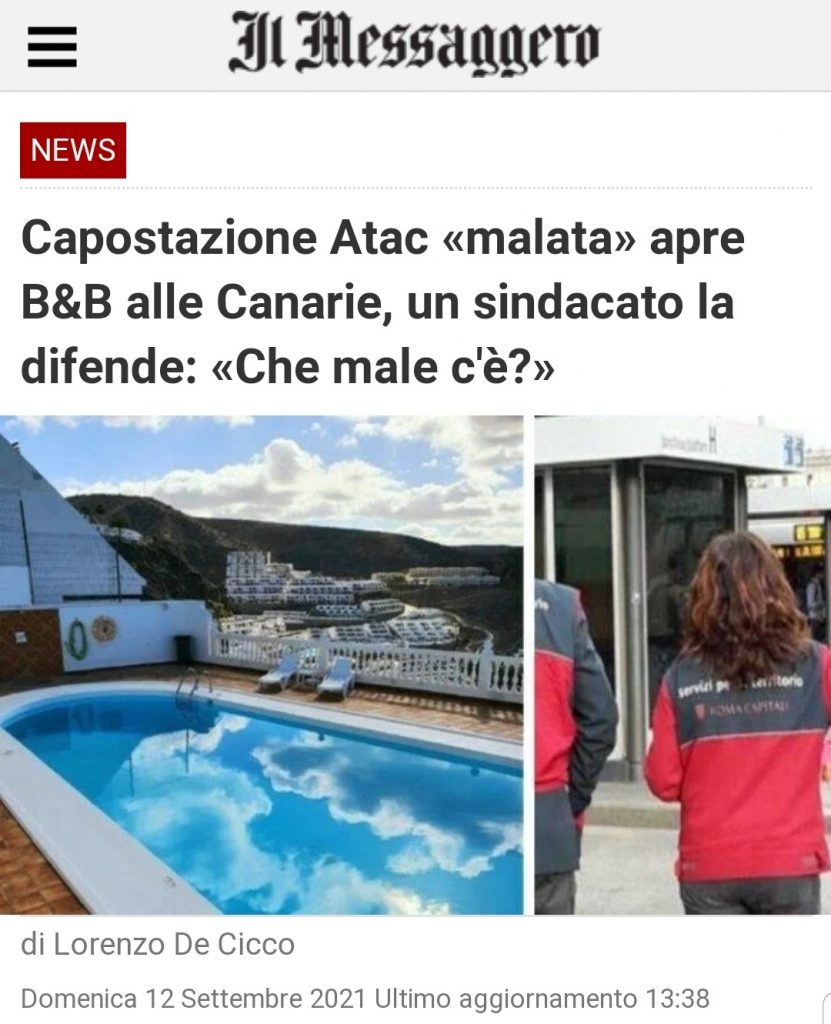 Capostazione ATAC "malata" apre B&B alle Canarie, un sindacato la difende: "Che male c'è?"