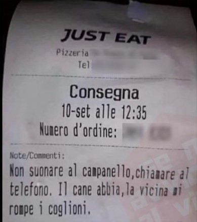 Just Eat, non suonare il campanello