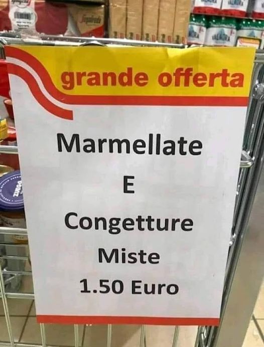 Marmellate e congetture miste