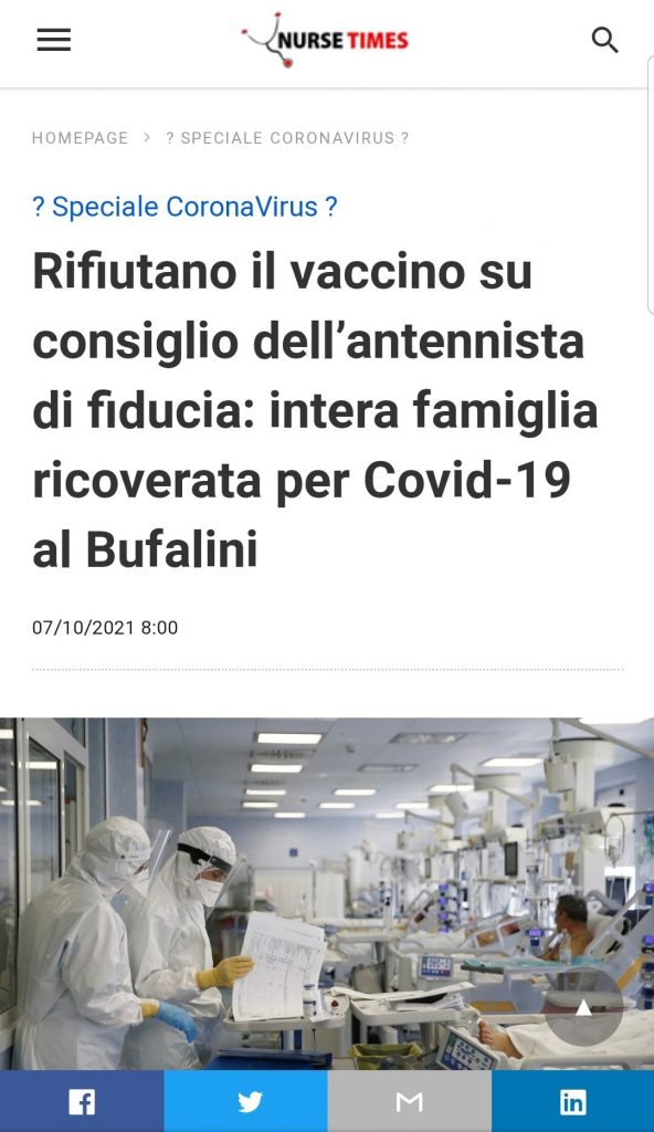 Rifiutano il vaccino su consiglio dell’antennista di fiducia