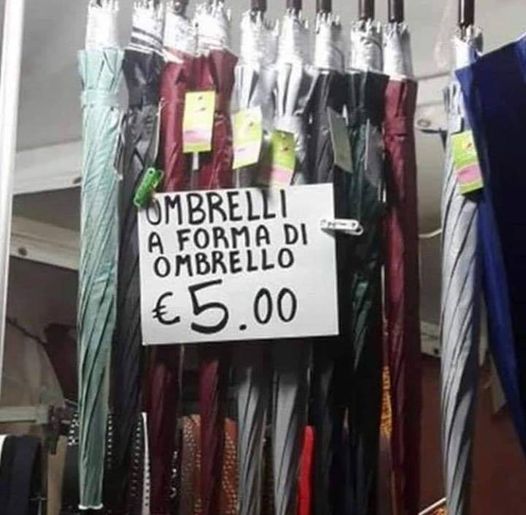 Ombrelli a forma di ombrello