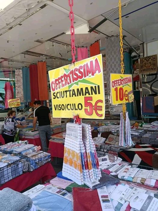 Asciugamani per viso e culo, 5 Euro!