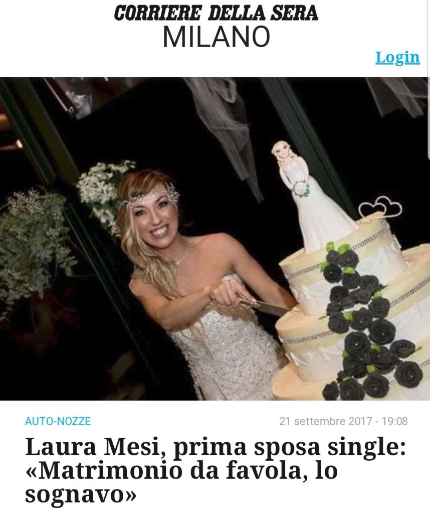 Laura Mesi, prima sposa single: "Matrimonio da favola, lo sognavo"