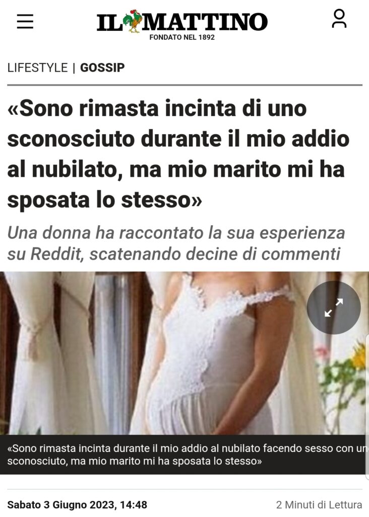 Sono rimasta incinta di uno sconosciuto durante il mio addio al nubilato, ma mio marito mi ha sposata lo stesso